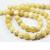 Natural Yellow Opal Smooth Polished Round Ball Beads Strand Length is 14 Inches & Sizes from 8mm approx.